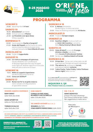 locandina con Calendario. Formato A4